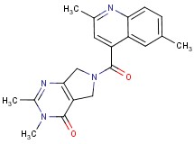 6-[(2,6-dimethyl-4-quinolinyl)carbonyl]-2,3-dimethyl-3,5,6,7-tetrahydro-4H-pyrrolo[3,4-d]pyrimidin-4-one