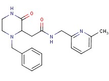 2-(1-benzyl-3-oxo-2-piperazinyl)-N-[(6-methyl-2-pyridinyl)methyl]acetamide