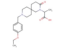 2-[9-(4-ethoxybenzyl)-3-oxo-2,9-diazaspiro[5.5]undec-2-yl]propanoic acid