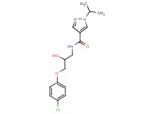 N-[3-(4-chlorophenoxy)-2-hydroxypropyl]-1-isopropyl-1H-pyrazole-4-carboxamide