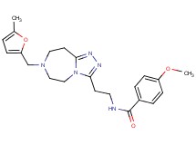 4-methoxy-N-(2-{7-[(5-methyl-2-furyl)methyl]-6,7,8,9-tetrahydro-5H-[1,2,4]triazolo[4,3-d][1,4]diazepin-3-yl}ethyl)benzamide