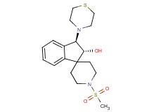 (2R*,3R*)-1'-(methylsulfonyl)-3-(4-thiomorpholinyl)-2,3-dihydrospiro[indene-1,4'-piperidin]-2-ol
