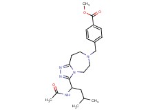 methyl 4-({3-[1-(acetylamino)-3-methylbutyl]-5,6,8,9-tetrahydro-7H-[1,2,4]triazolo[4,3-d][1,4]diazepin-7-yl}methyl)benzoate