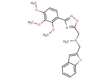 (1-benzothien-2-ylmethyl)methyl{[3-(2,3,4-trimethoxyphenyl)-1,2,4-oxadiazol-5-yl]methyl}amine