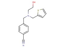 4-{[(2-hydroxyethyl)(2-thienylmethyl)amino]methyl}benzonitrile