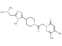 2-[2-(4-{5-[(dimethylamino)methyl]-4-methyl-4H-1,2,4-triazol-3-yl}piperidin-1-yl)-2-oxoethyl]-5,6-dimethylpyridazin-3(2H)-one