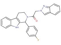 1-(4-fluorophenyl)-2-(2H-indazol-2-ylacetyl)-2,3,4,9-tetrahydro-1H-beta-carboline