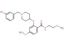 2-{[1-(3-hydroxybenzyl)-4-piperidinyl]oxy}-4-methoxy-N-(2-methoxyethyl)benzamide