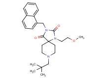 8-(2,2-dimethylpropyl)-1-(2-methoxyethyl)-3-(1-naphthylmethyl)-1,3,8-triazaspiro[4.5]decane-2,4-dione