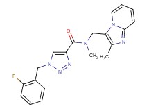 1-(2-fluorobenzyl)-N-methyl-N-[(2-methylimidazo[1,2-a]pyridin-3-yl)methyl]-1H-1,2,3-triazole-4-carboxamide