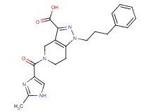 5-[(2-methyl-1H-imidazol-4-yl)carbonyl]-1-(3-phenylpropyl)-4,5,6,7-tetrahydro-1H-pyrazolo[4,3-c]pyridine-3-carboxylic acid