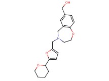 (4-{[5-(tetrahydro-2H-pyran-2-yl)-2-furyl]methyl}-2,3,4,5-tetrahydro-1,4-benzoxazepin-7-yl)methanol