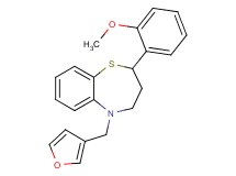 5-(3-furylmethyl)-2-(2-methoxyphenyl)-2,3,4,5-tetrahydro-1,5-benzothiazepine