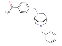 1-(4-{[(1S*,5R*)-3-benzyl-3,6-diazabicyclo[3.2.2]non-6-yl]methyl}phenyl)ethanone