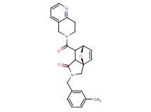 (3aR*,6S*)-7-(7,8-dihydro-1,6-naphthyridin-6(5H)-ylcarbonyl)-2-(3-methylbenzyl)-2,3,7,7a-tetrahydro-3a,6-epoxyisoindol-1(6H)-one