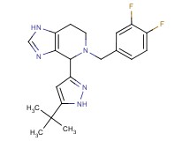 4-(5-tert-butyl-1H-pyrazol-3-yl)-5-(3,4-difluorobenzyl)-4,5,6,7-tetrahydro-1H-imidazo[4,5-c]pyridine