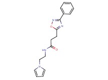 3-(3-phenyl-1,2,4-oxadiazol-5-yl)-N-[2-(1H-pyrrol-1-yl)ethyl]propanamide