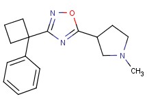 5-(1-methyl-3-pyrrolidinyl)-3-(1-phenylcyclobutyl)-1,2,4-oxadiazole trifluoroacetate