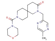2-[(5-methylpyrazin-2-yl)methyl]-9-(morpholin-4-ylcarbonyl)-2,9-diazaspiro[5.5]undecan-3-one