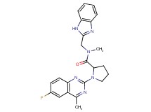 N-(1H-benzimidazol-2-ylmethyl)-1-(6-fluoro-4-methyl-2-quinazolinyl)-N-methylprolinamide
