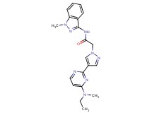 2-(4-{4-[ethyl(methyl)amino]pyrimidin-2-yl}-1H-pyrazol-1-yl)-N-(1-methyl-1H-indazol-3-yl)acetamide