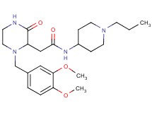 2-[1-(3,4-dimethoxybenzyl)-3-oxo-2-piperazinyl]-N-(1-propyl-4-piperidinyl)acetamide