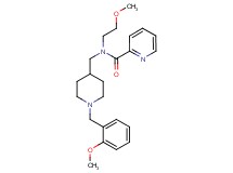 N-{[1-(2-methoxybenzyl)-4-piperidinyl]methyl}-N-(2-methoxyethyl)-2-pyridinecarboxamide