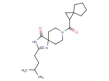 2-(3-methylbutyl)-8-(spiro[2.4]hept-1-ylcarbonyl)-1,3,8-triazaspiro[4.5]dec-1-en-4-one