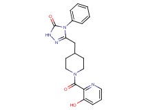 5-({1-[(3-hydroxypyridin-2-yl)carbonyl]piperidin-4-yl}methyl)-4-phenyl-2,4-dihydro-3H-1,2,4-triazol-3-one