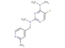 5-fluoro-N~2~,N~4~,N~4~-trimethyl-N~2~-[(2-methylpyridin-4-yl)methyl]pyrimidine-2,4-diamine