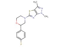 5-[2-(4-fluorophenyl)morpholin-4-yl]-1,3-dimethyl-1H-pyrazolo[3,4-d][1,3]thiazole
