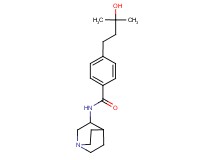 N-1-azabicyclo[2.2.2]oct-3-yl-4-(3-hydroxy-3-methylbutyl)benzamide