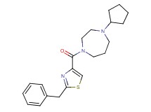1-[(2-benzyl-1,3-thiazol-4-yl)carbonyl]-4-cyclopentyl-1,4-diazepane