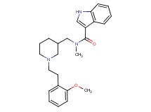 N-({1-[2-(2-methoxyphenyl)ethyl]-3-piperidinyl}methyl)-N-methyl-1H-indole-3-carboxamide