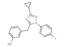 3-{[3-cyclopropyl-1-(4-fluorophenyl)-1H-1,2,4-triazol-5-yl]methyl}phenol