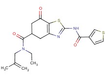 N-ethyl-N-(2-methyl-2-propen-1-yl)-7-oxo-2-[(3-thienylcarbonyl)amino]-4,5,6,7-tetrahydro-1,3-benzothiazole-5-carboxamide