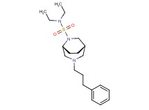 (1S*,5R*)-N,N-diethyl-3-(3-phenylpropyl)-3,6-diazabicyclo[3.2.2]nonane-6-sulfonamide