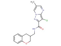 3-chloro-N-(3,4-dihydro-2H-chromen-3-ylmethyl)-6-methylpyrazolo[1,5-a]pyrimidine-2-carboxamide