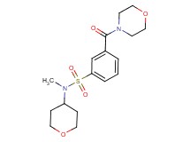N-methyl-3-(morpholin-4-ylcarbonyl)-N-(tetrahydro-2H-pyran-4-yl)benzenesulfonamide
