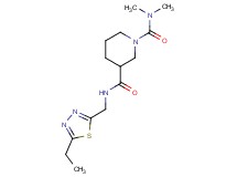 N~3~-[(5-ethyl-1,3,4-thiadiazol-2-yl)methyl]-N~1~,N~1~-dimethyl-1,3-piperidinedicarboxamide