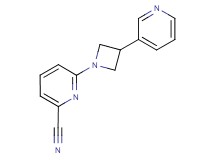 6-[3-(3-pyridinyl)-1-azetidinyl]-2-pyridinecarbonitrile