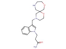 3-[3-(1,8-dioxa-4,11-diazaspiro[5.6]dodec-4-ylmethyl)-1H-indol-1-yl]propanamide