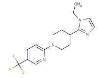 2-[4-(1-ethyl-1H-imidazol-2-yl)-1-piperidinyl]-5-(trifluoromethyl)pyridine