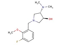 (3S*,4S*)-4-(dimethylamino)-1-(3-fluoro-2-methoxybenzyl)pyrrolidin-3-ol