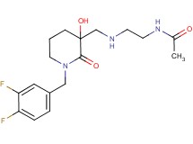 N-[2-({[1-(3,4-difluorobenzyl)-3-hydroxy-2-oxopiperidin-3-yl]methyl}amino)ethyl]acetamide