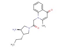 1-{2-[(3R*,4S*)-3-amino-4-propylpyrrolidin-1-yl]-2-oxoethyl}-2-methylquinolin-4(1H)-one