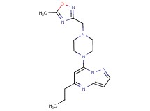 7-{4-[(5-methyl-1,2,4-oxadiazol-3-yl)methyl]-1-piperazinyl}-5-propylpyrazolo[1,5-a]pyrimidine