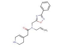 N-allyl-N-[(3-phenyl-1,2,4-oxadiazol-5-yl)methyl]-2-(1,2,3,6-tetrahydro-4-pyridinyl)acetamide hydrochloride