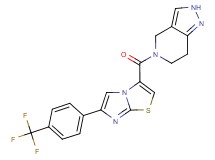 5-({6-[4-(trifluoromethyl)phenyl]imidazo[2,1-b][1,3]thiazol-3-yl}carbonyl)-4,5,6,7-tetrahydro-2H-pyrazolo[4,3-c]pyridine