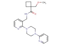 1-(methoxymethyl)-N-{[2-(4-pyridin-2-ylpiperazin-1-yl)pyridin-3-yl]methyl}cyclobutanecarboxamide